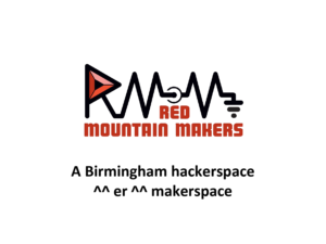 First image in a slide deck presenting information about the Red Mountain Makers